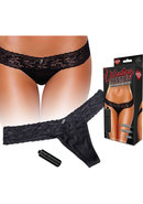 Hustler Toys Vibrating Panties Panty Vibe Lace Thong With...